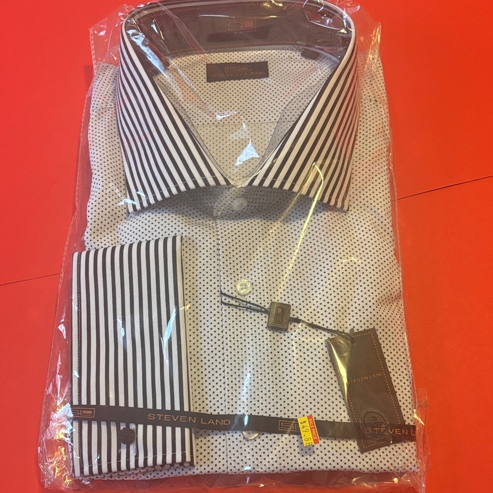 Steven Alan Black and White Men's Shirt